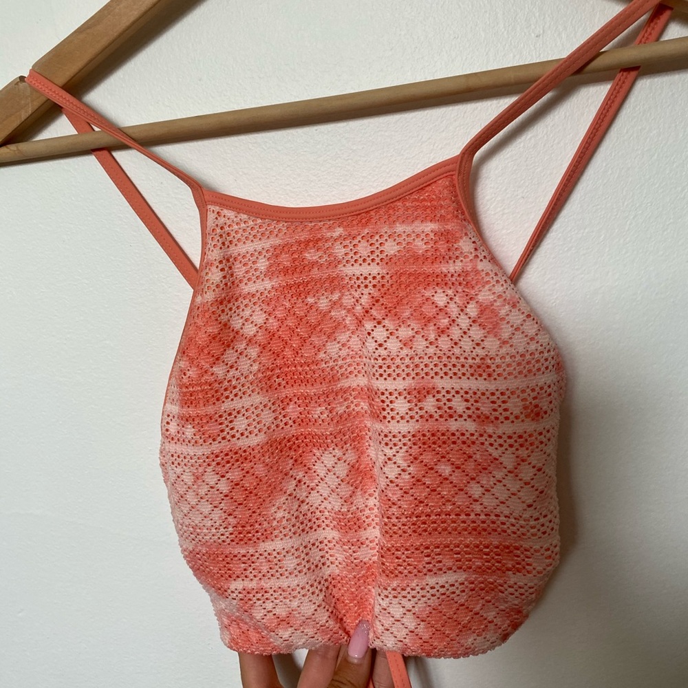 Aerie tie dye/mesh bikini top.